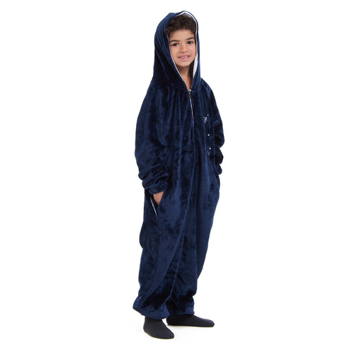 Snuggs Kids Blanket Onesie Christmas Dark Blue